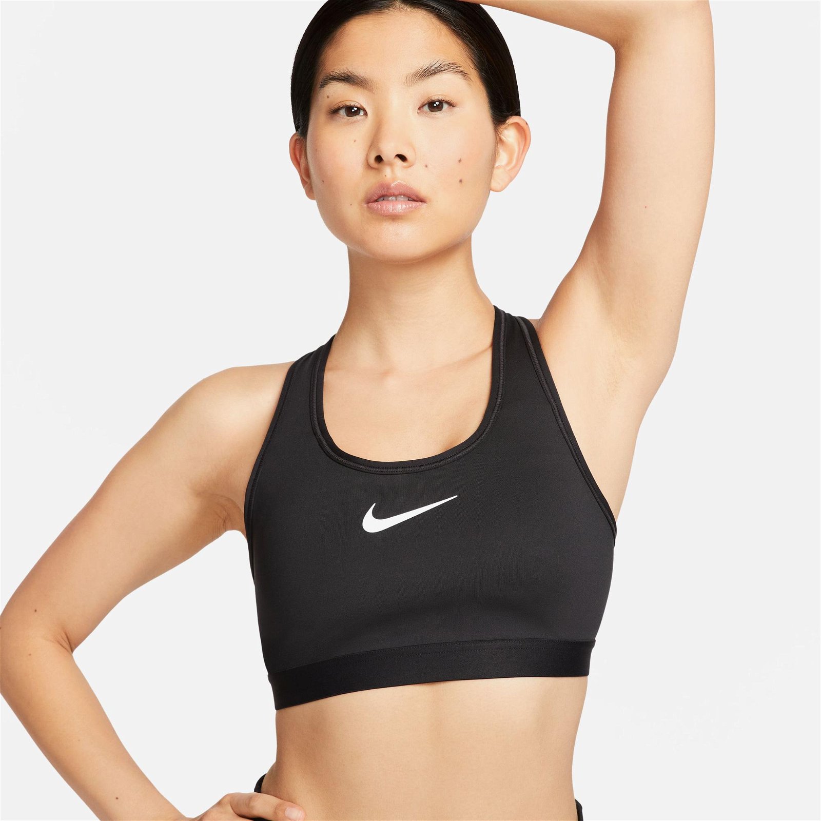 Nike Dri-FIT Swoosh High Support Kadın Siyah Bra
