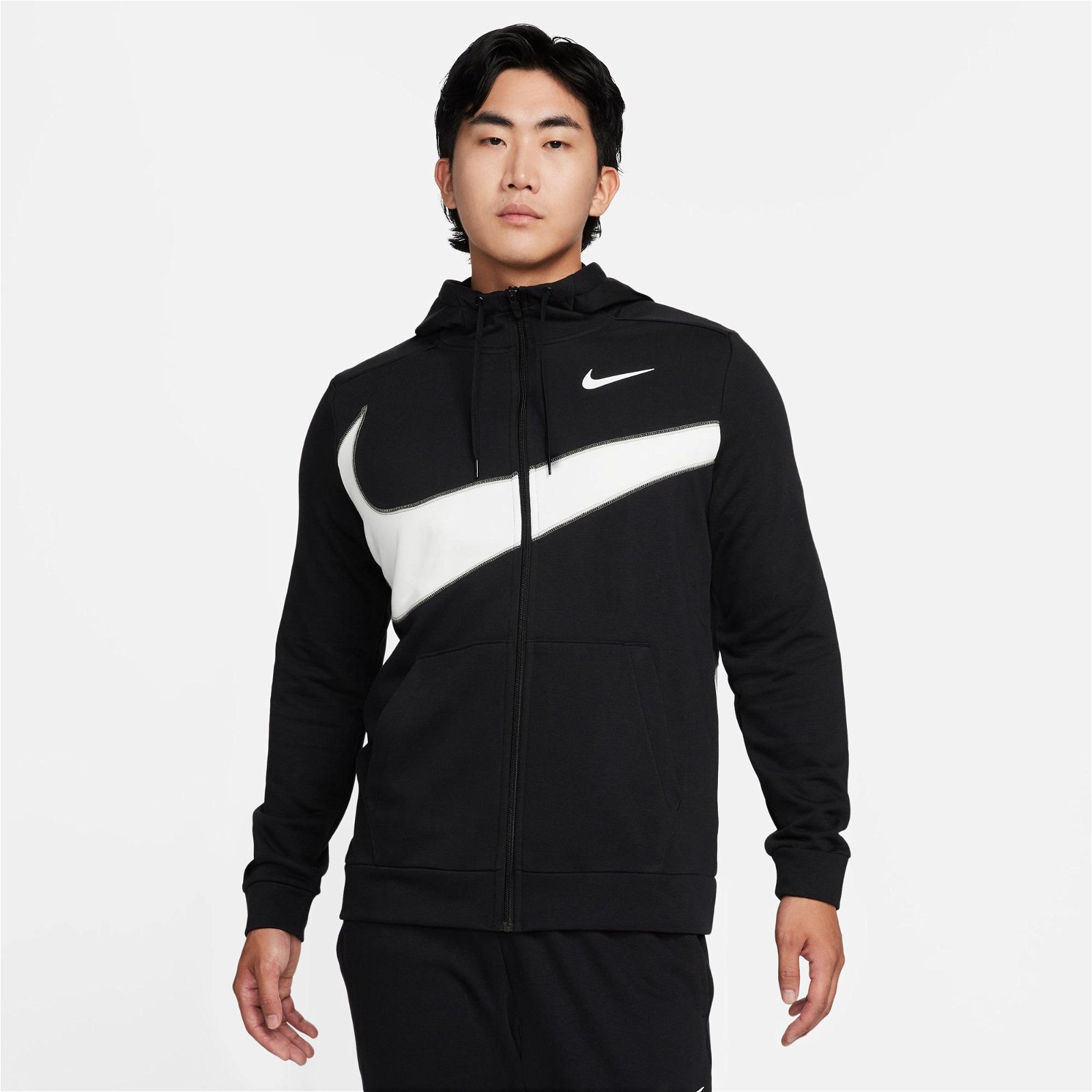 Nike Dri-FIT Fleece Energy Full Zip  Erkek Siyah Sweatshirt