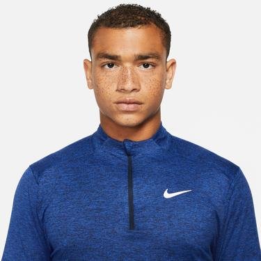 Nike Dri-FIT Element Half Zip Erkek Mavi Uzun Kollu T-Shirt