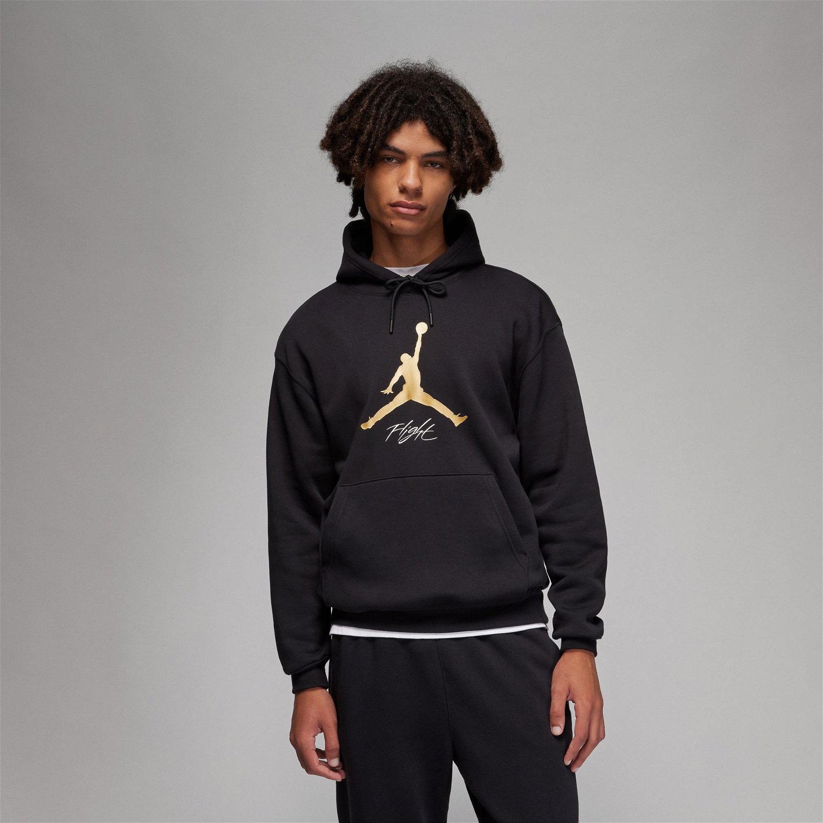 Jordan Essentials Baseline Hoodie Erkek Siyah Sweatshirt