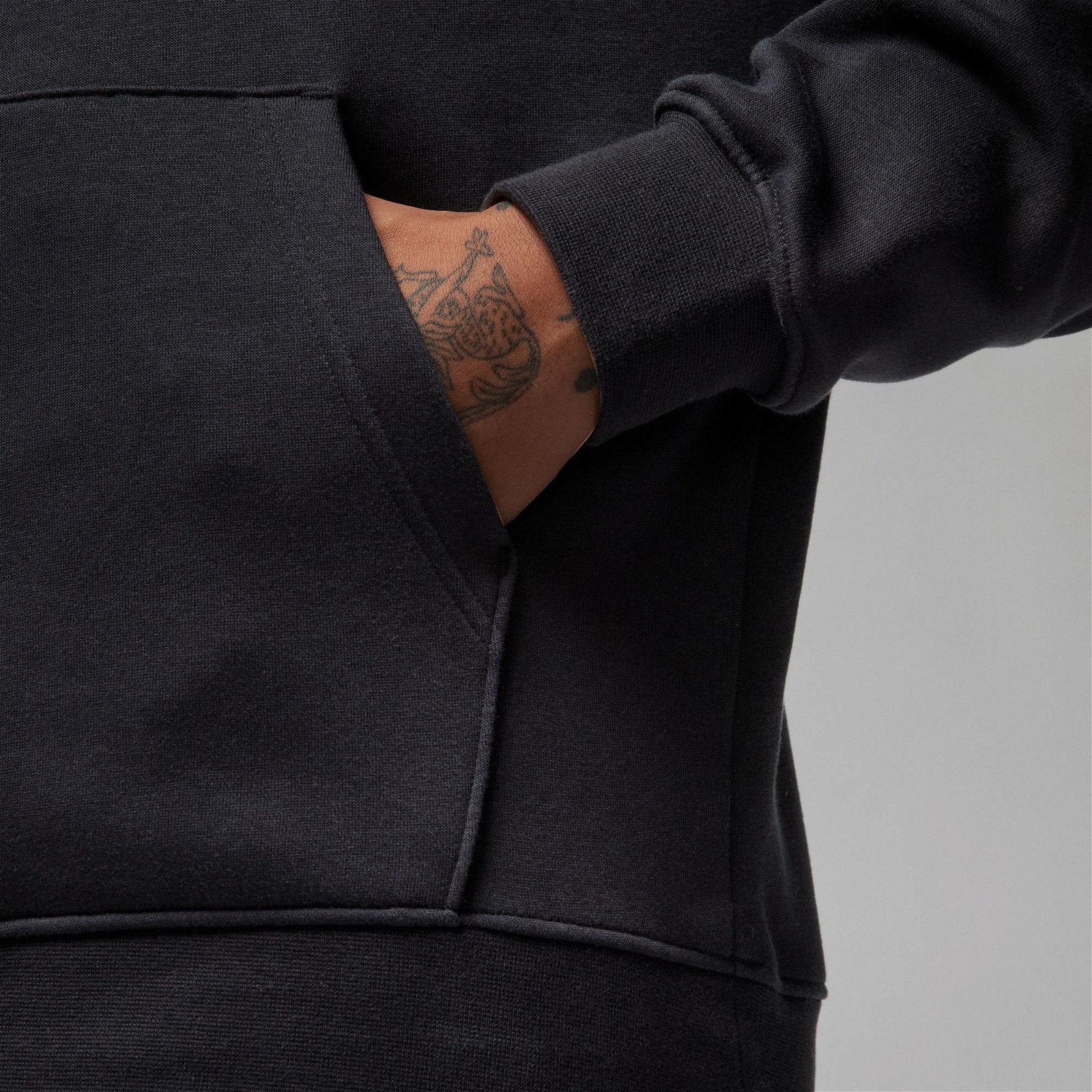 Jordan Essentials Baseline Hoodie Erkek Siyah Sweatshirt