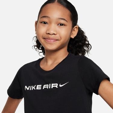  Nike Air Crop Çocuk Siyah T-Shirt