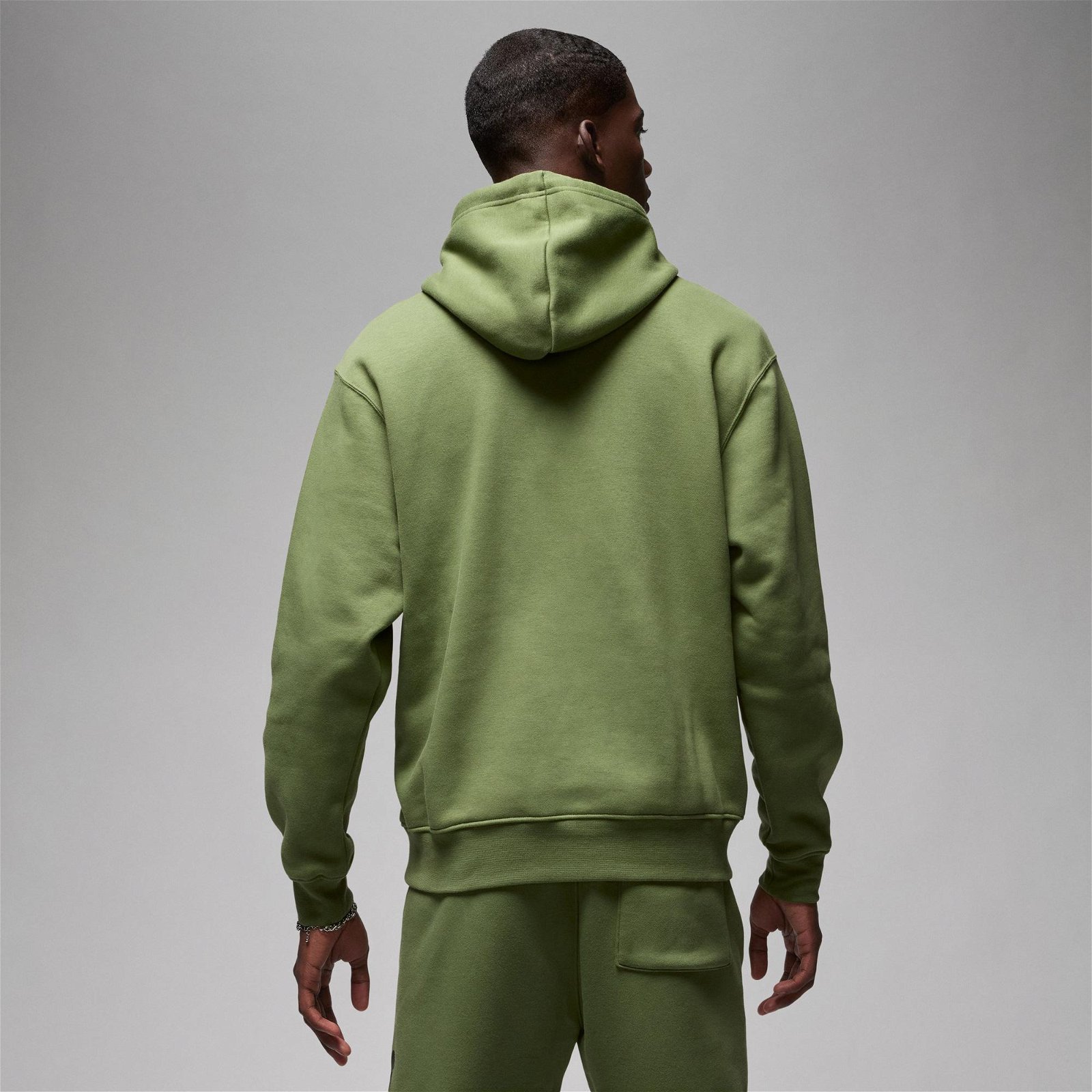 Jordan Essentials Baseline Hoodie Erkek Yeşil Sweatshirt