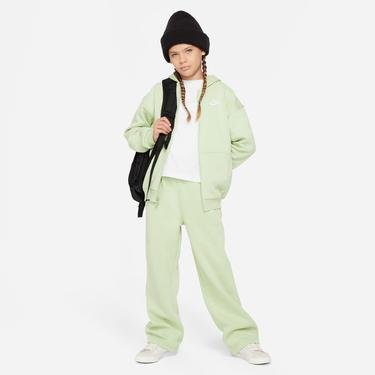  Nike Sportswear Club Fleece Oversize Full Zip Çocuk Yeşil Sweatshirt