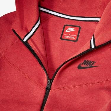  Nike Sportswear Tech Fleece Full Zip Çocuk Kırmızı Sweatshirt