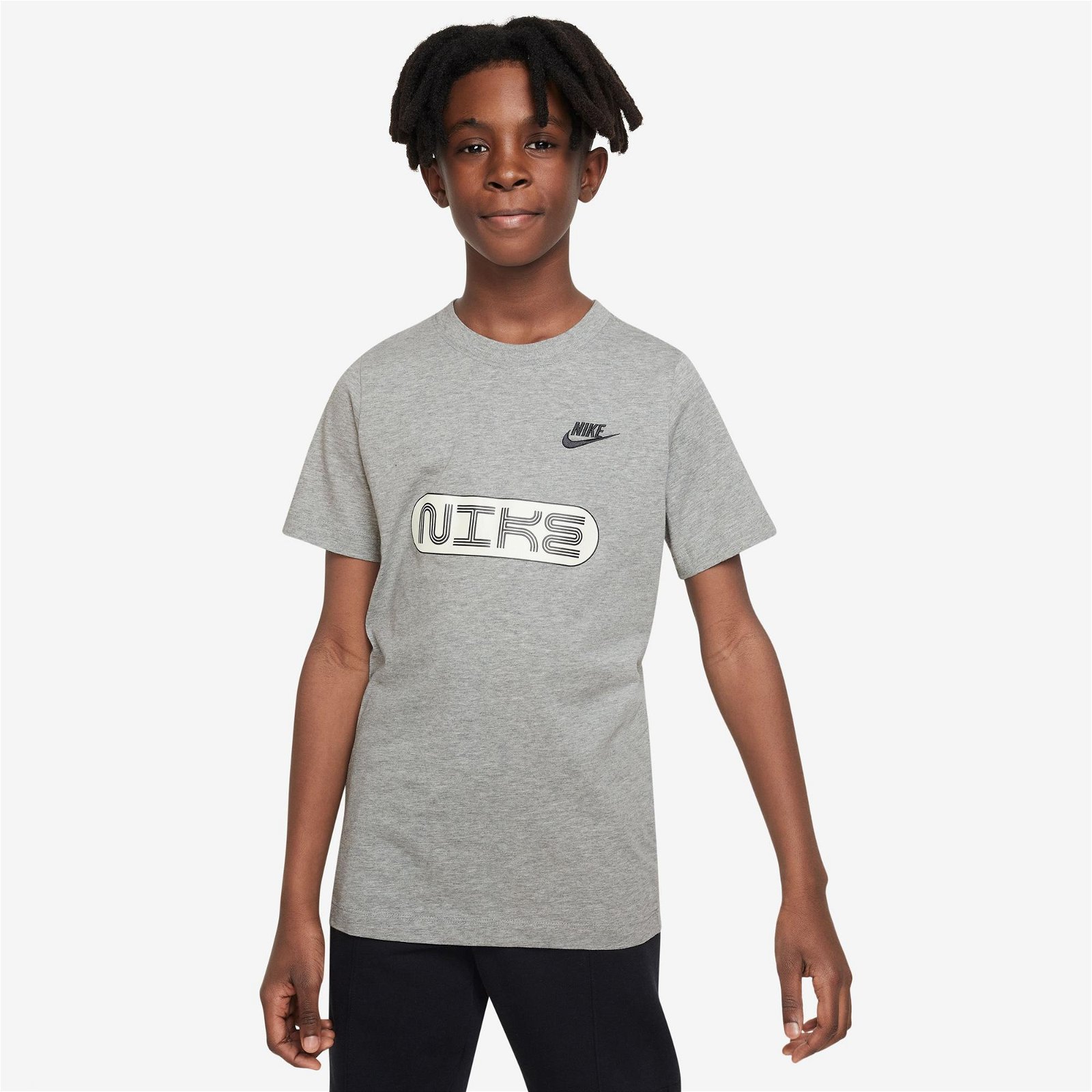 Nike Sportswear Amplify Çocuk Gri T-Shirt