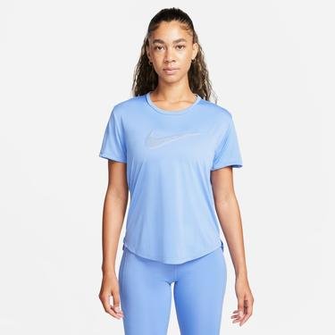  Nike Dri-FIT Swoosh Kadın Mavi T-Shirt