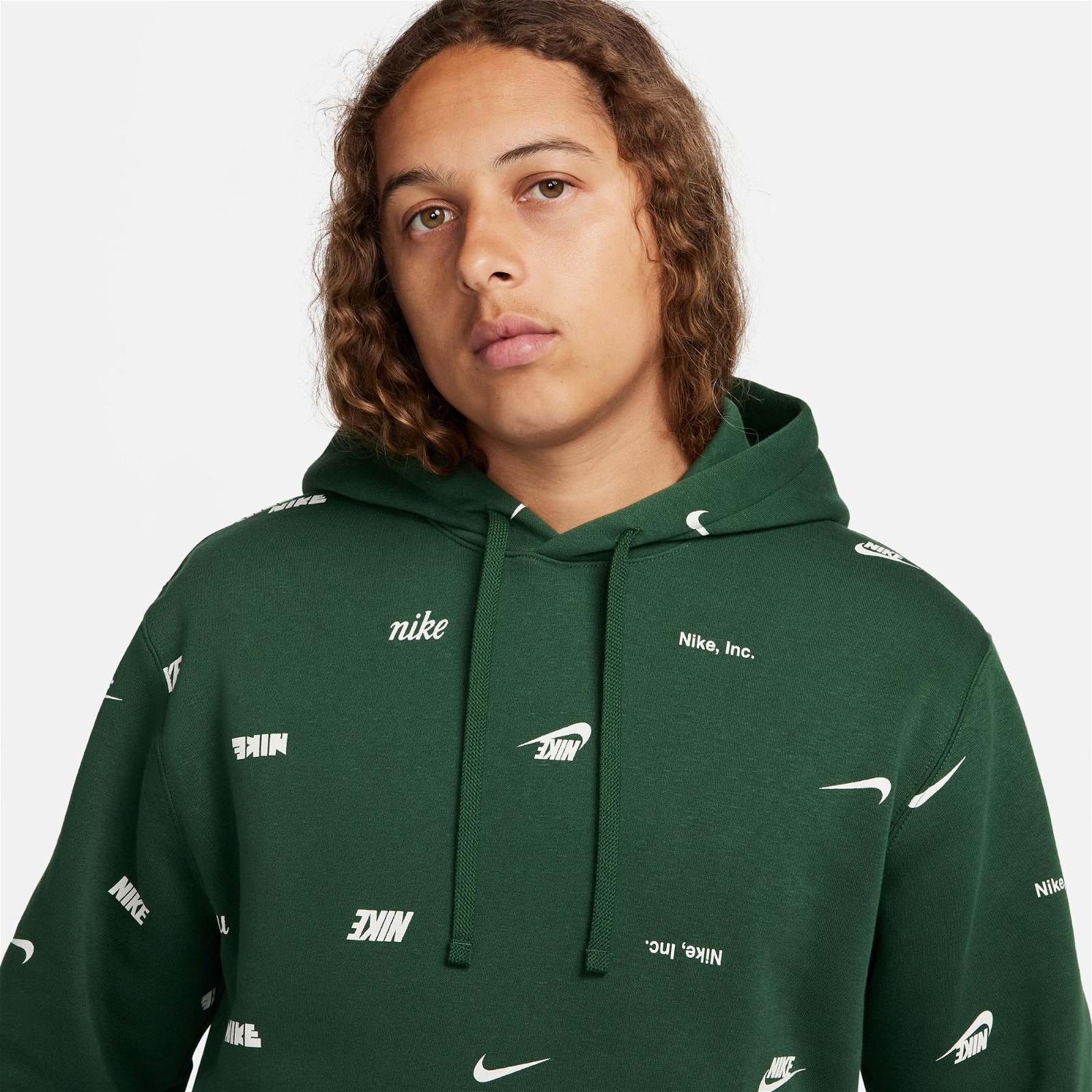 Nike Club Fleece+ Hoodie Erkek Yeşil Sweatshirt