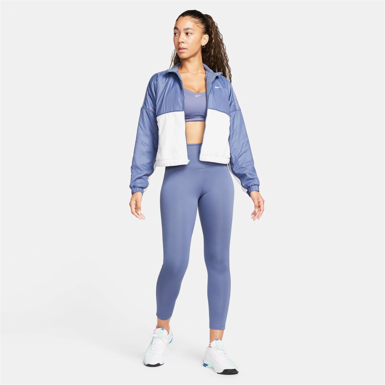 Nike Therma-FIT One High Rise Kadın Mavi Tayt