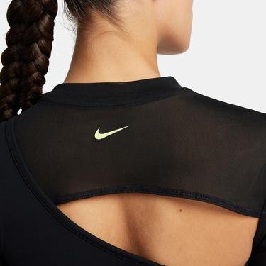  Nike Pro Cropped Kadın Siyah Uzun Kollu T-Shirt