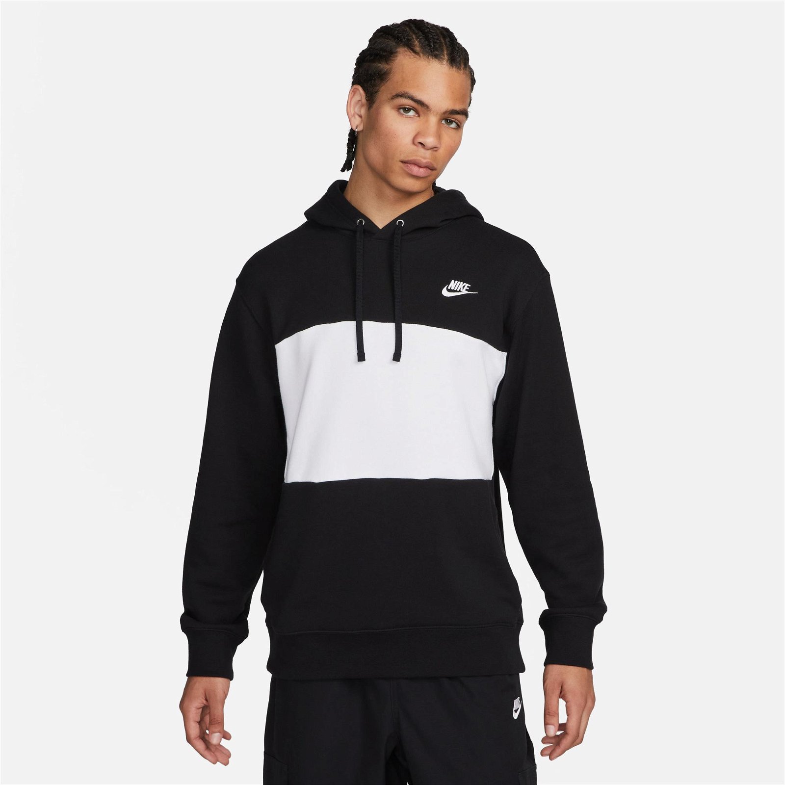 Nike Club Fleece+ Hoodie  Erkek Siyah Sweatshirt