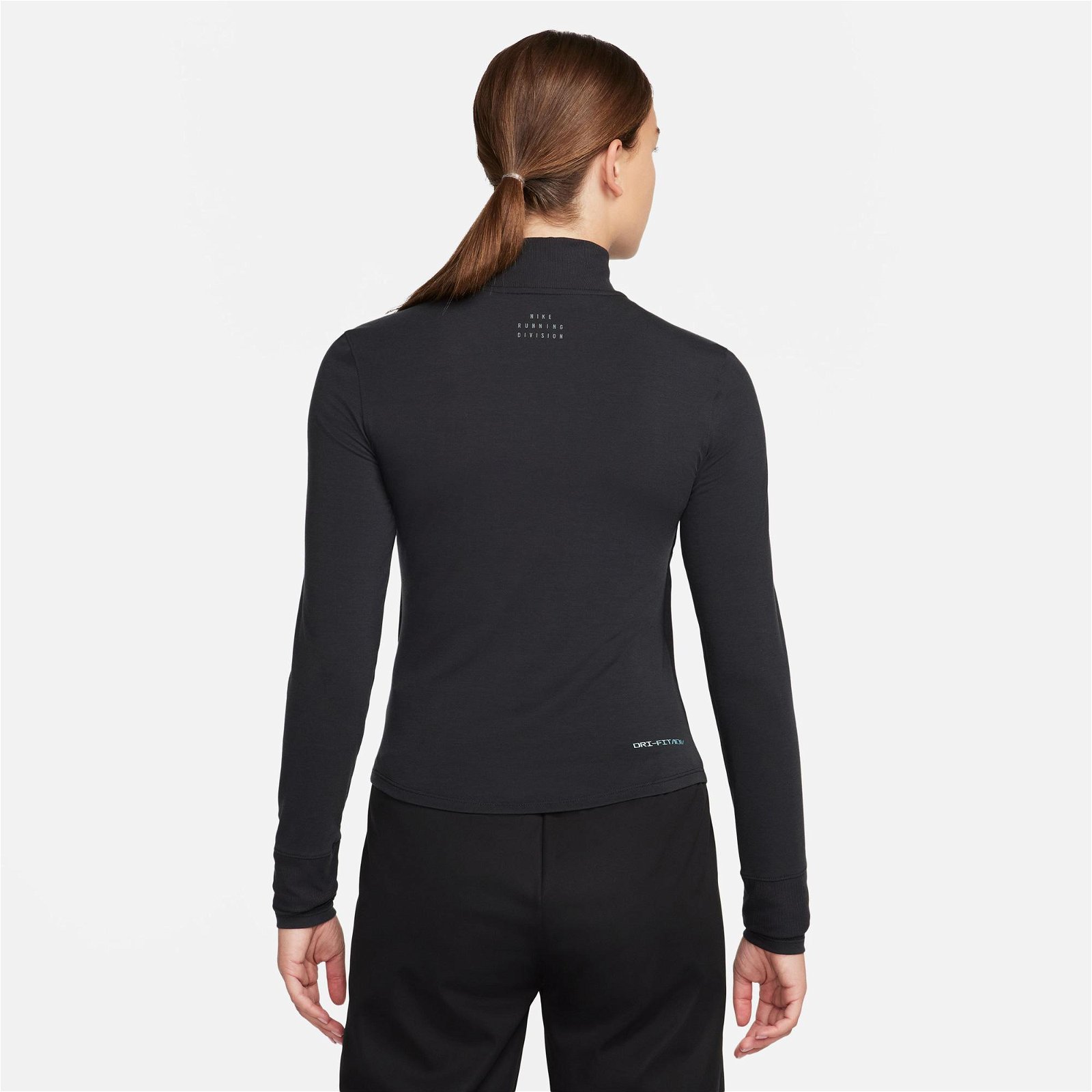 Nike Dri-FIT Adventure Running Division Kadın Siyah Uzun Kollu T-Shirt