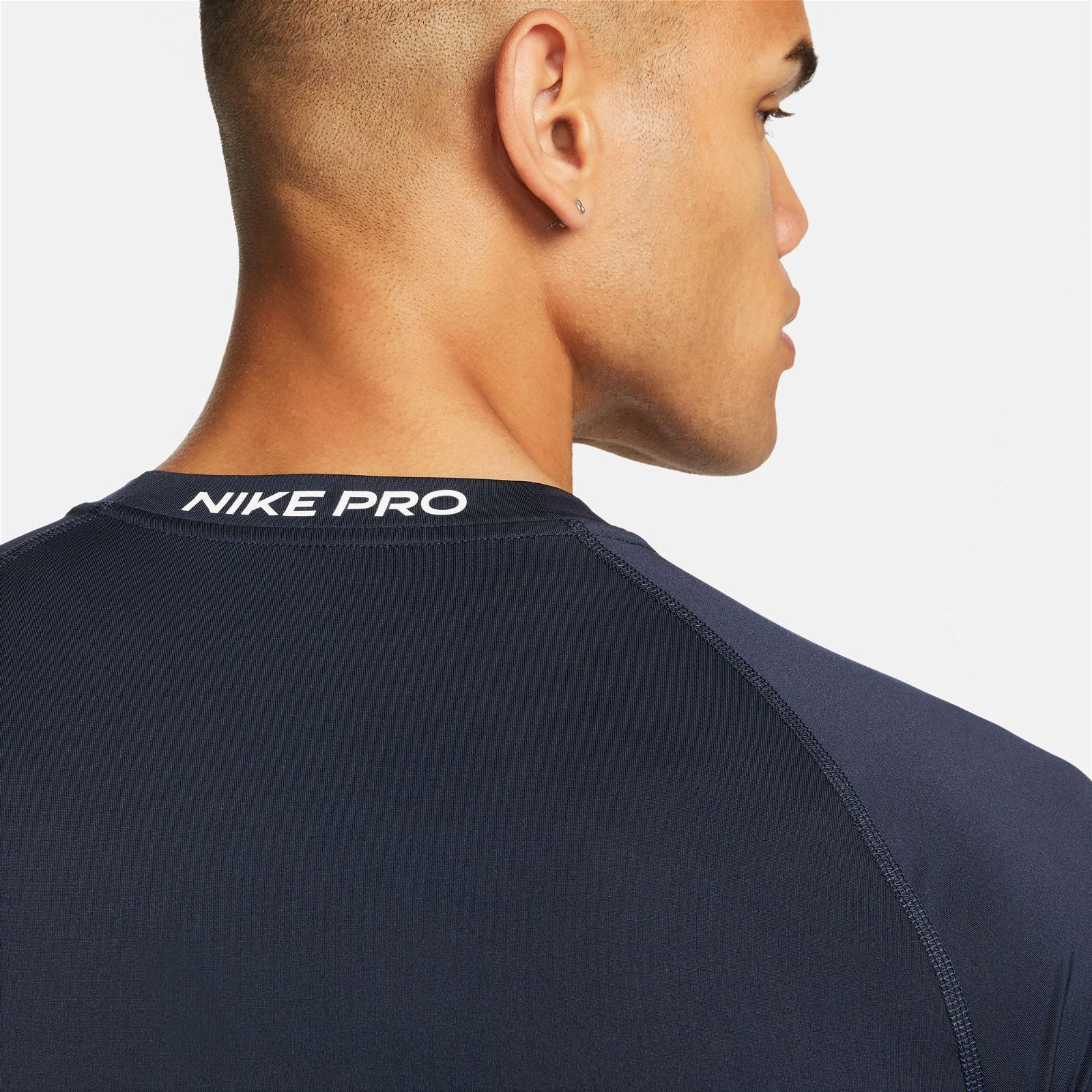 Nike Pro Dri-FIT Erkek Mavi T-Shirt