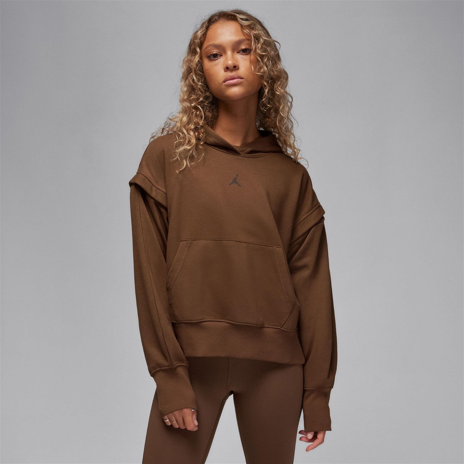 Jordan Sport Fleece Kadın Kahverengi Sweatshirt