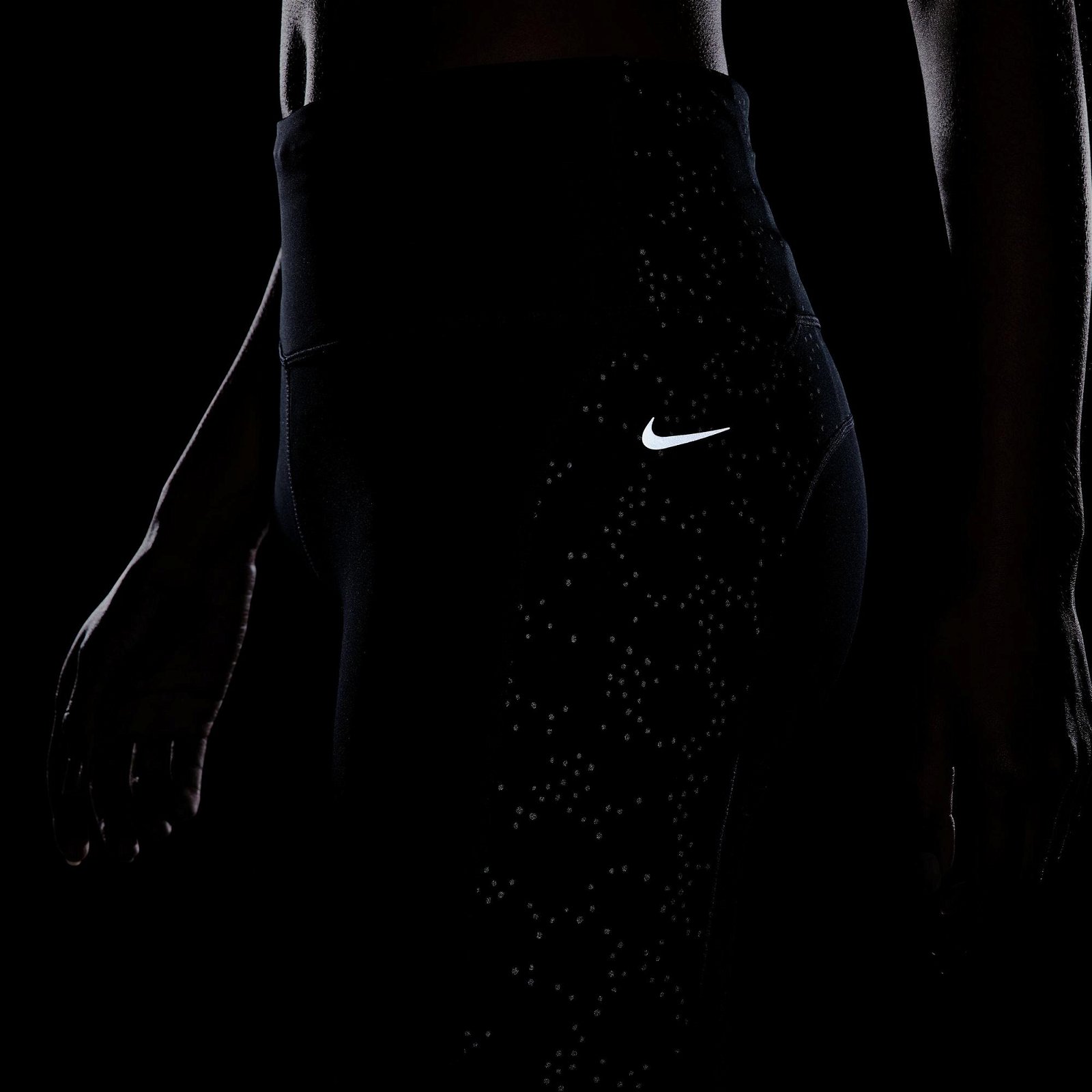 Nike Dri-FIT Fast 7/8 Kadın Siyah Tayt