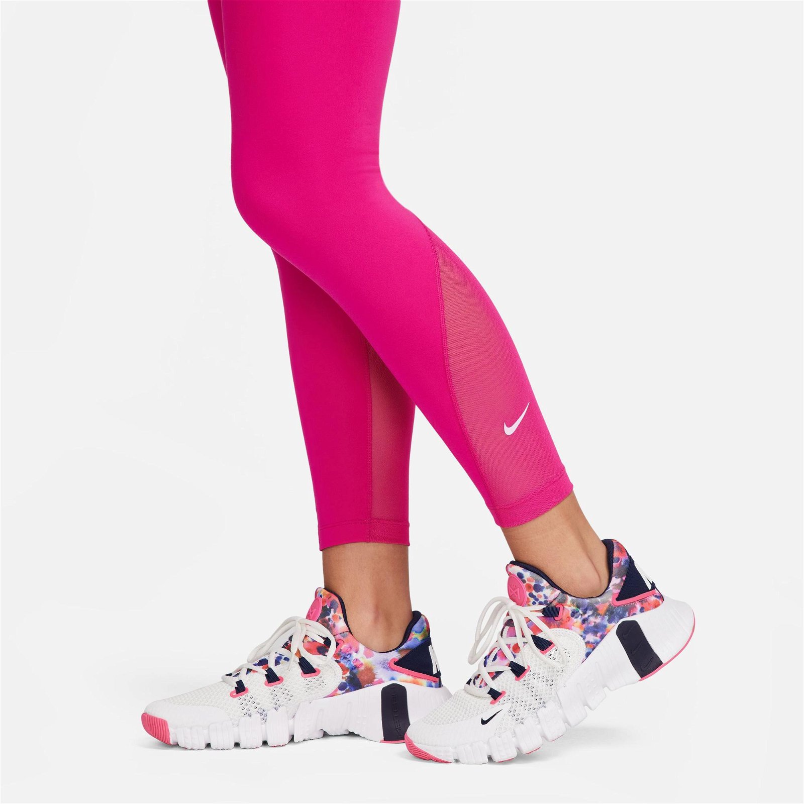 Nike One Dri-FIT High Rise 7/8 Kadın Pembe Tayt