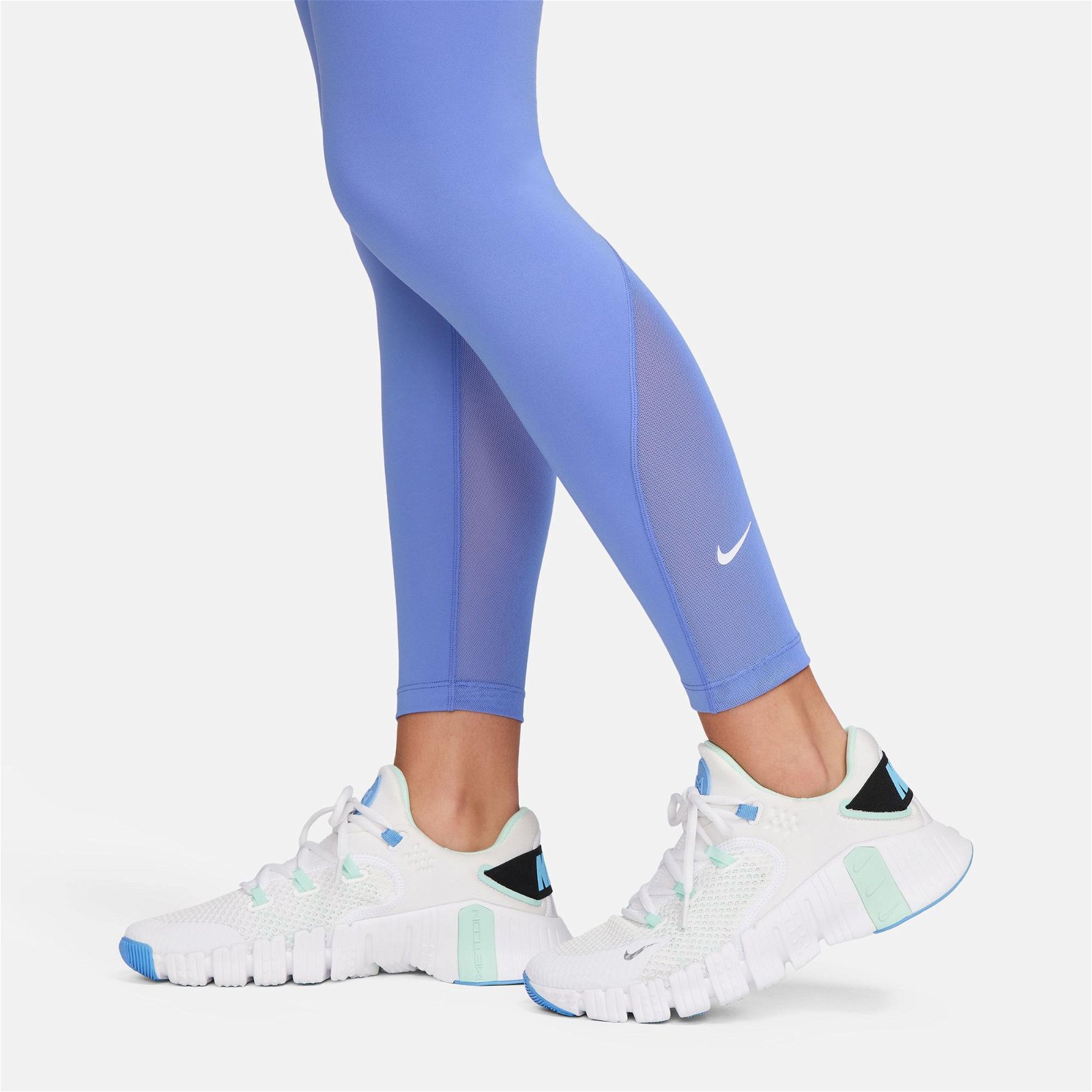 Nike One Dri-FIT High Rise 7/8 Kadın Mavi Tayt