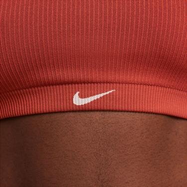  Nike Indy Seamless Ribbed Kadın Turuncu Bra