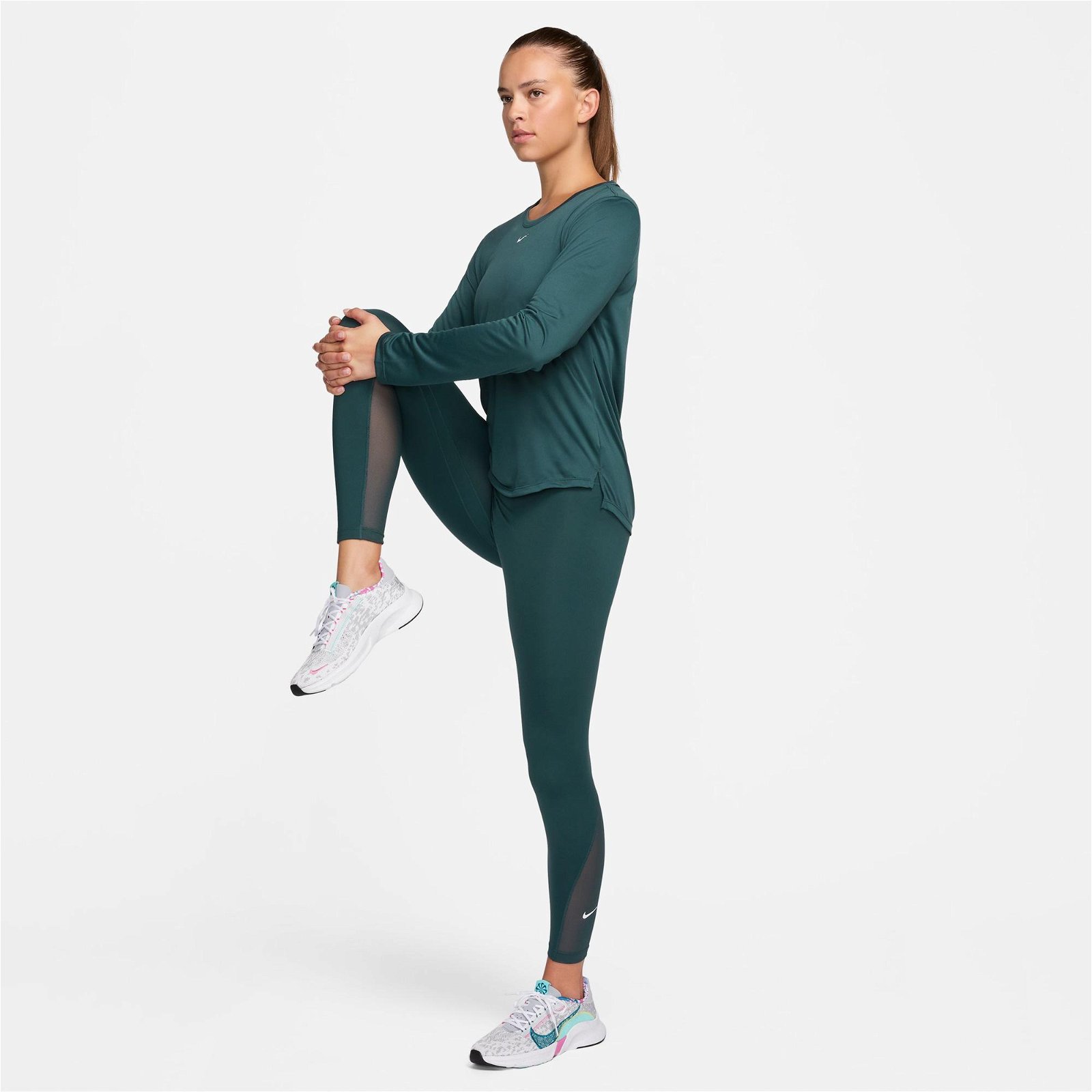Nike One Dri-FIT High Rise 7/8 Kadın Yeşil Tayt