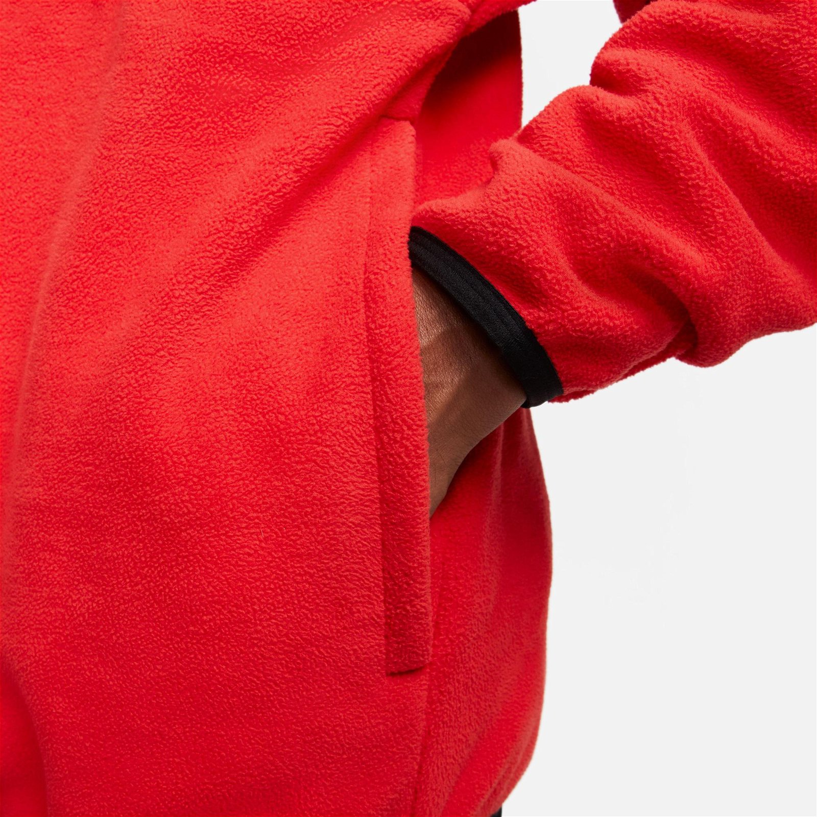 Nike Club Fleece+ Half Zip Erkek Kırmızı sweatshirt
