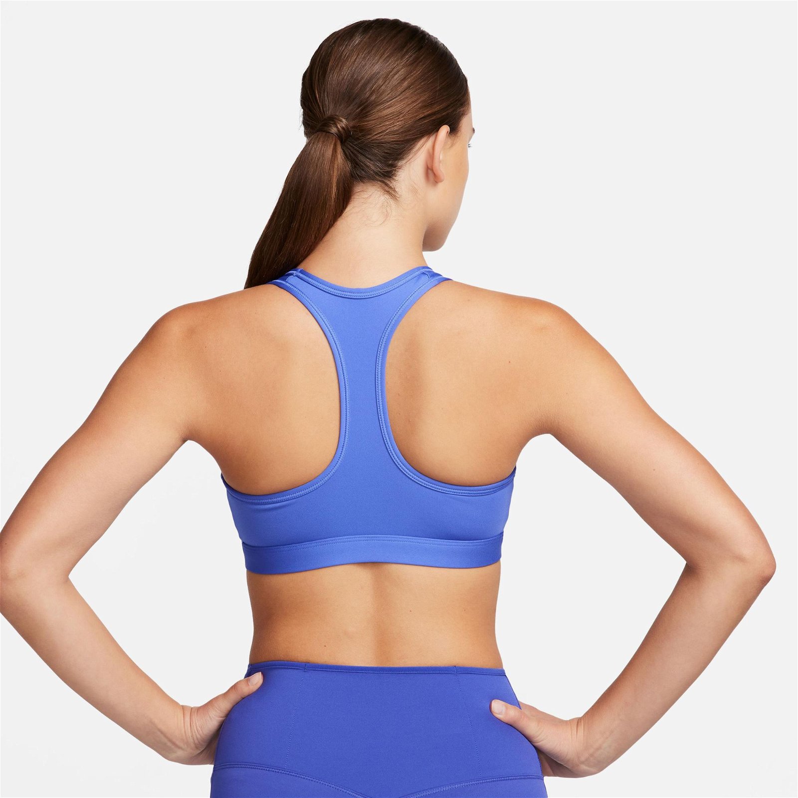 Nike Swoosh Futura Kadın Mavi Bra