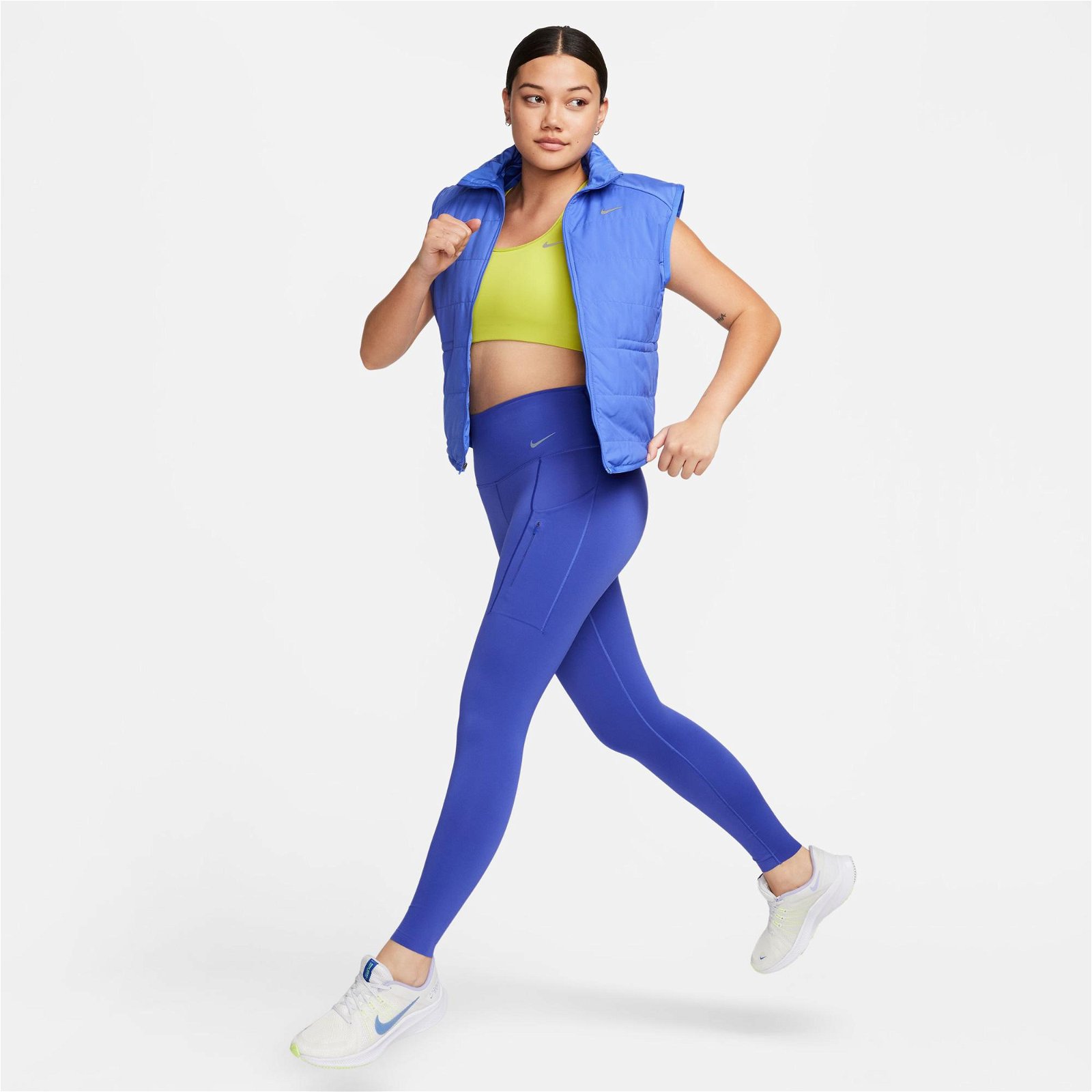 Nike Therma-FIT Swift Kadın Mavi Yelek
