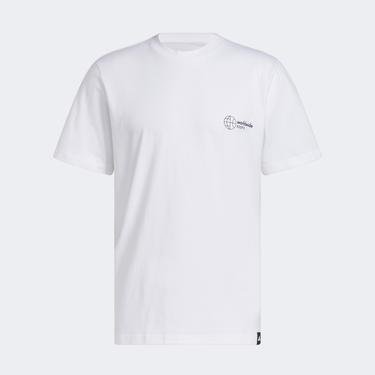  adidas Worldwide Hoops Erkek Beyaz T-Shirt