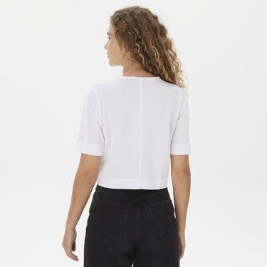  Calvin Klein Kısa Kollu Kadın Beyaz T-Shirt