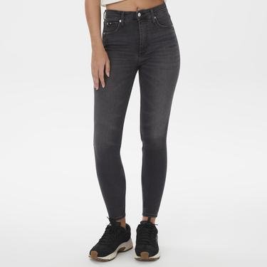  Calvin Klein Jeans High Rise Super Skinny Ankle Kadın Antrasit Jean