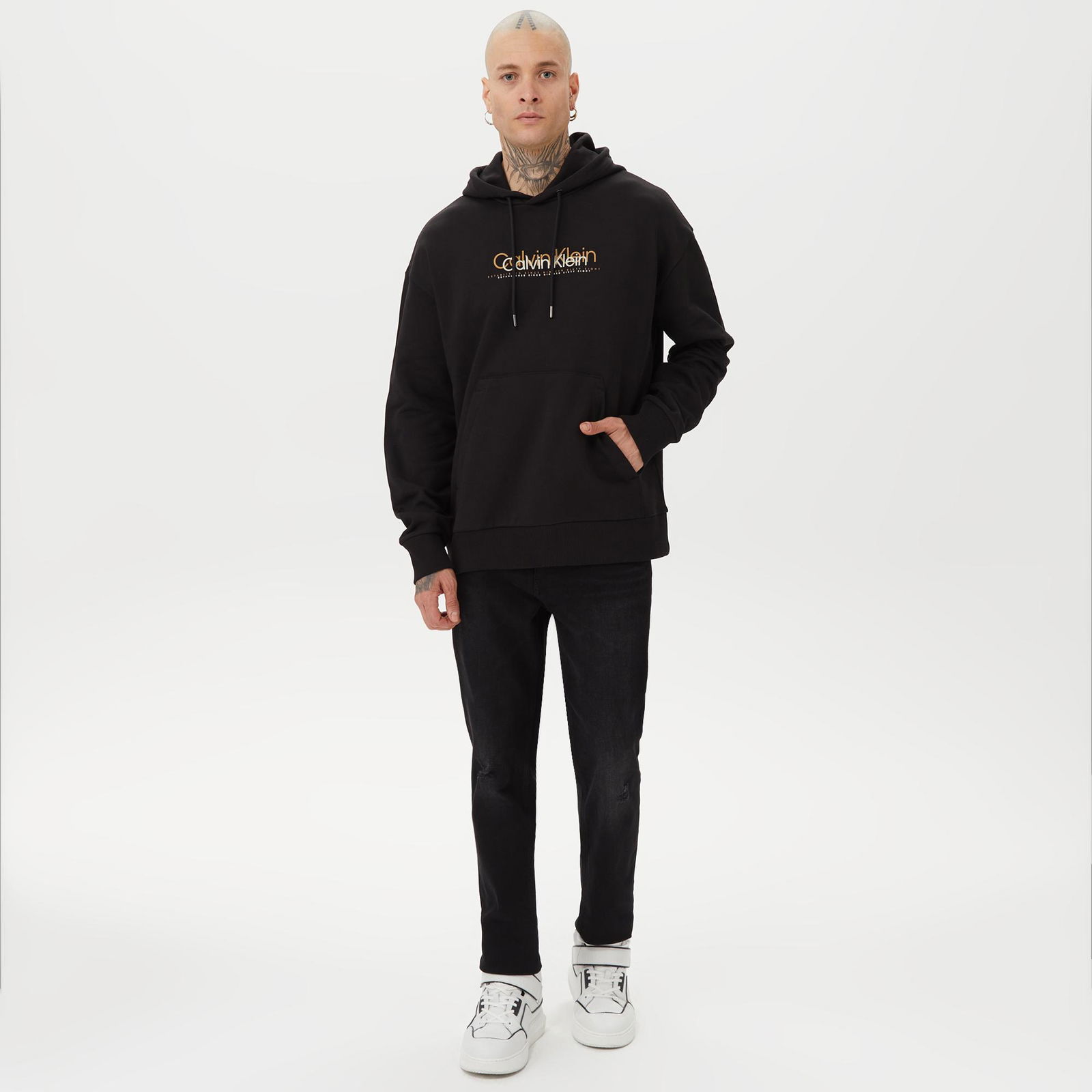 Calvin Klein Erkek Siyah Sweatshirt