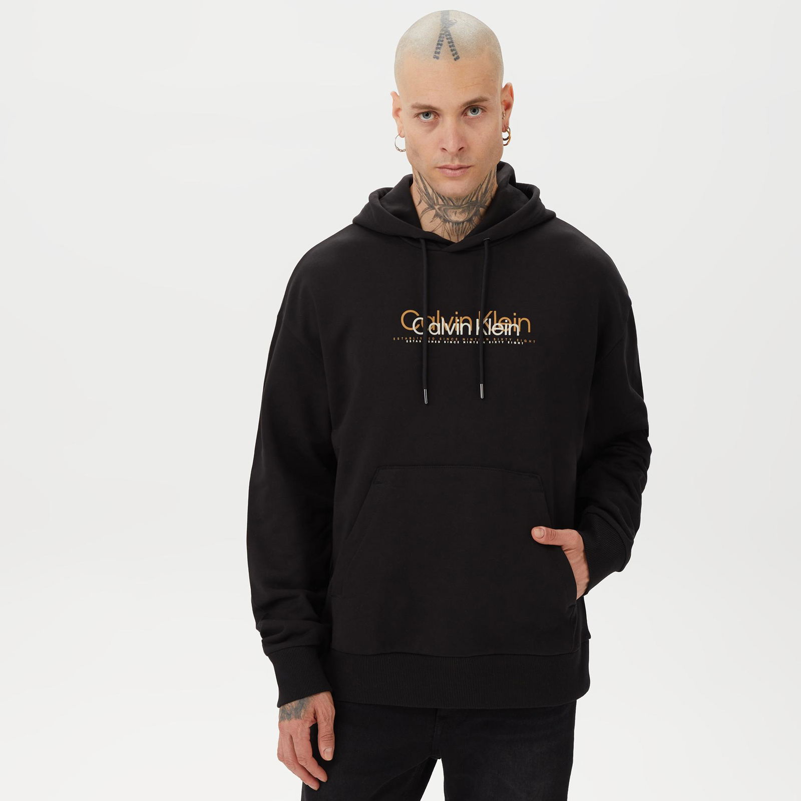 Calvin Klein Erkek Siyah Sweatshirt