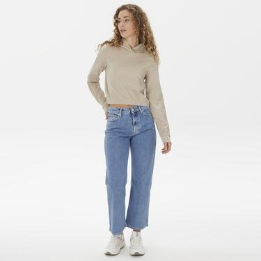  Calvin Klein Jeans Milano Kadın Bej Sweatshirt