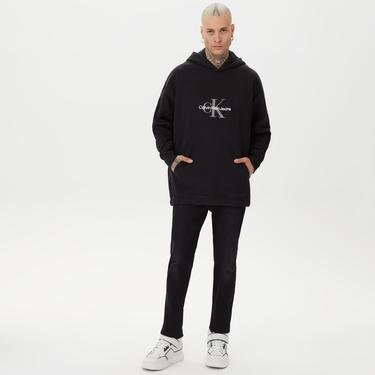  Calvin Klein Jeans Archival Monologo Erkek Siyah Sweatshirt