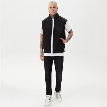  Calvin Klein Jeans Polar Fleece Outdoor Erkek Siyah Sweatshirt