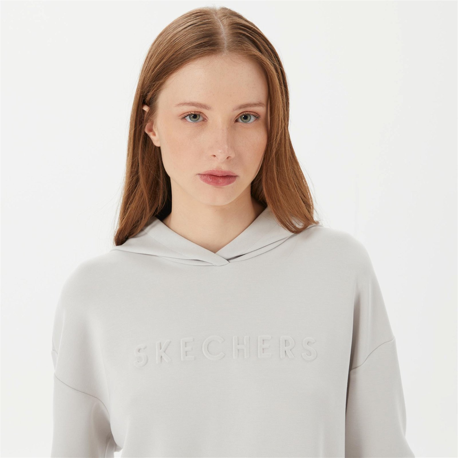 Skechers Soft Touch Kadın Gri Sweatshirt