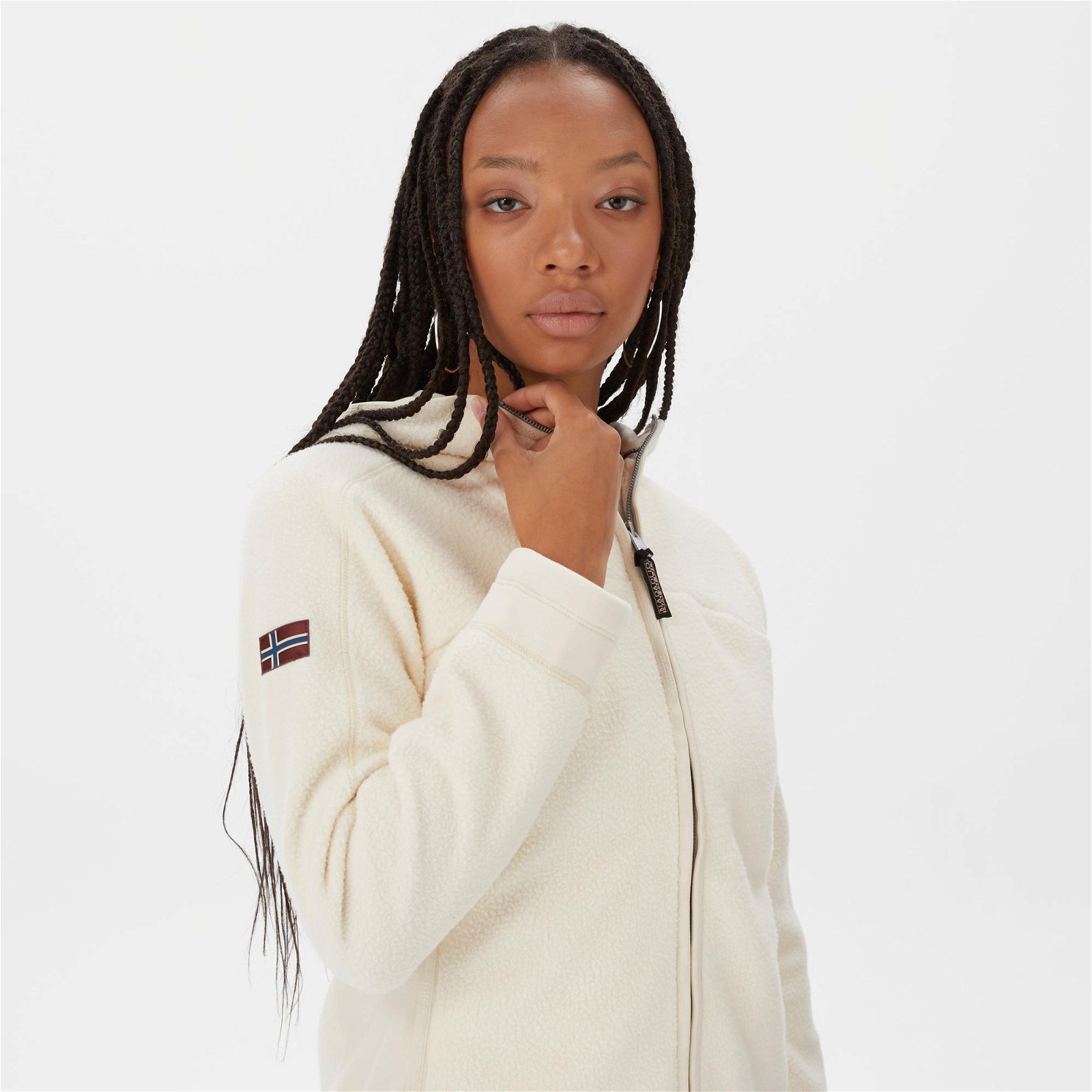 Napapijri Yupik 2.0 Kadın Krem Rengi Polar Ceket