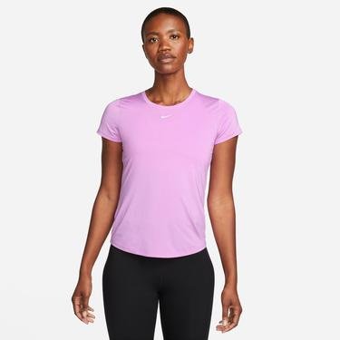 Nike One Dri-FIT Slim Top Kadın Mor T-Shirt