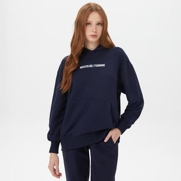  Sorbe Kadın Lacivert Sweatshirt