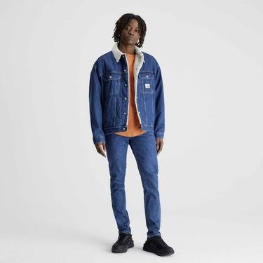 Calvin Klein Jeans Regular 90'S Sherpa Erkek Mavi Mont