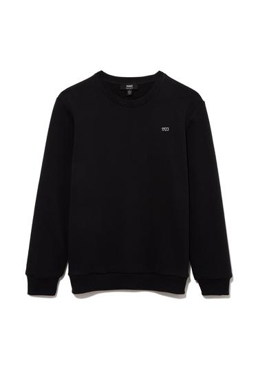  Mavi Alfabe Baskılı Siyah Sweatshirt 0S10068-900