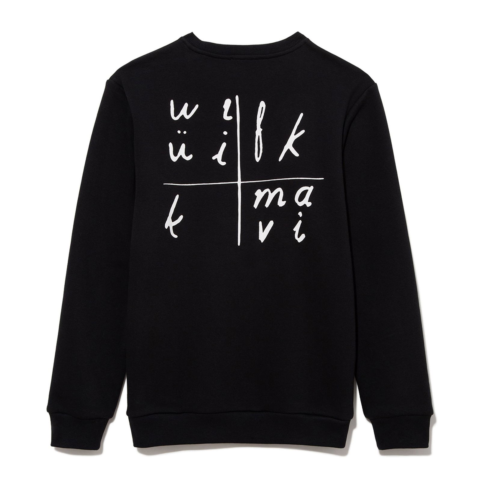 Mavi Alfabe Baskılı Siyah Sweatshirt 0S10068-900