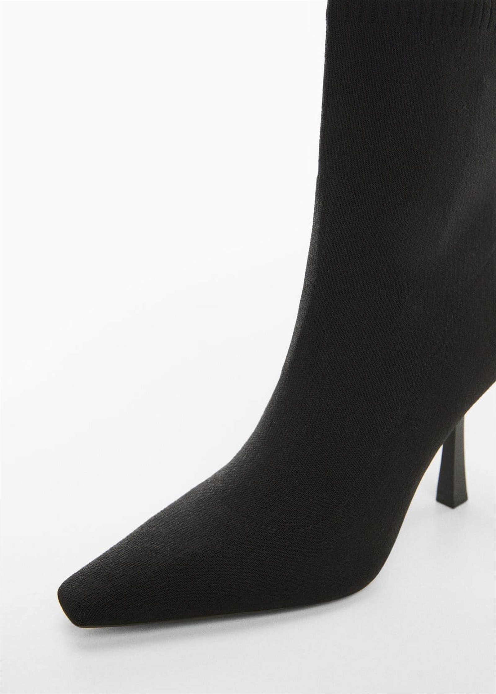Mango Kadın Topuklu Çorap Çizme Siyah