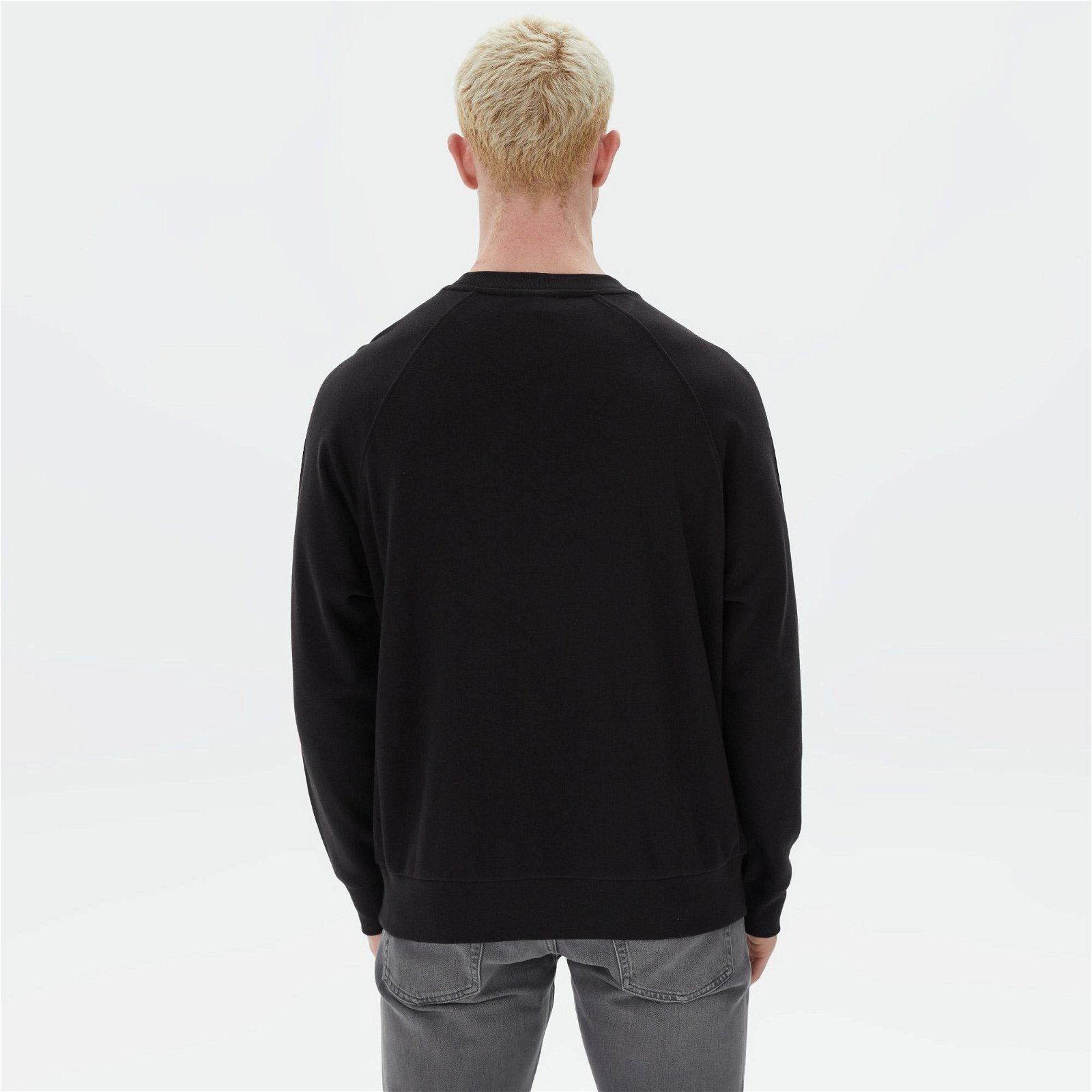 Calvin Klein Iconic Logo Refibra Siyah Erkek Sweatshirt