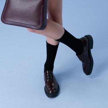  Tarde Bordo Kadın Deri Klasik Ayakkabı