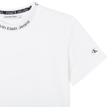  Calvin Klein Jeans Intarsia 2-Pack Kısa Kollu Çocuk Beyaz T-Shirt