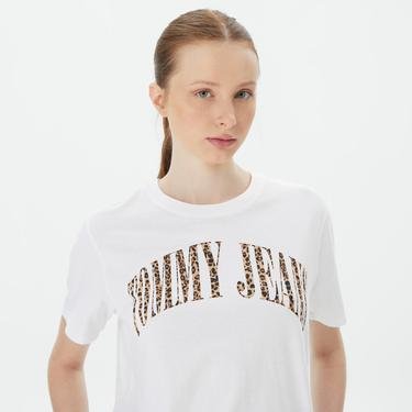  Tommy Hilfiger Classic Leo Kadın Beyaz T-Shirt