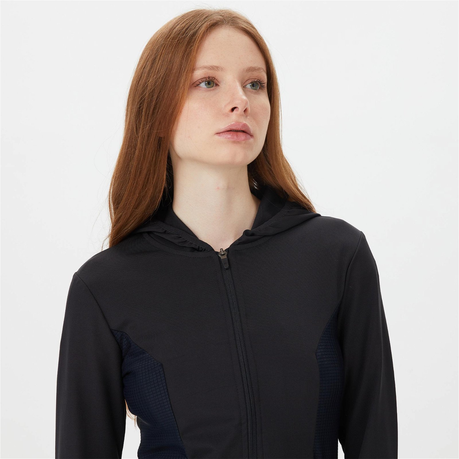 Skechers Performance Collection Full Zip Kadın Siyah Sweatshirt