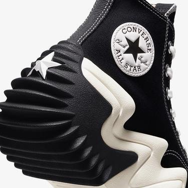  Converse Run Star Motion Unisex Siyah Platformlu Sneaker