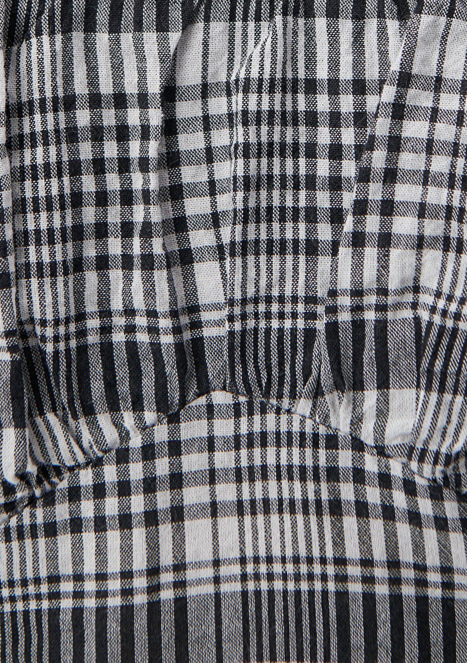 Mavi Kareli Siyah Mini Elbise 1310341-85339