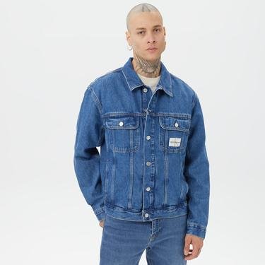  Calvin Klein Jeans Regular 90'S Denim Erkek Mavi Mont